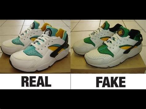 nike huarache original and fake|old style nike huarache.